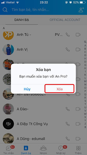 Cách hủy kết bạn Zalo trên điện thoại Android-iOS 3