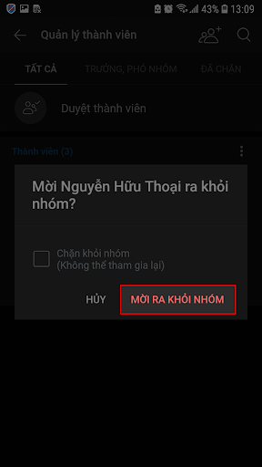 Cách mời thành viên ra khỏi nhóm trò chuyện Zalo trên điện thoại 6