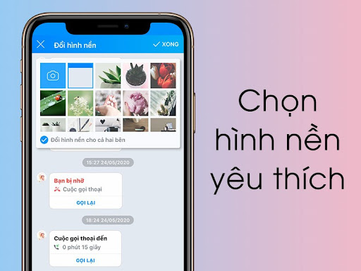 Cách thay đổi hình nền chat Zalo trên điện thoại IOS 3