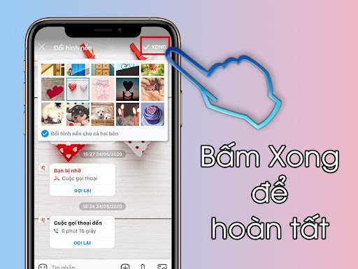 Cách thay đổi hình nền chat Zalo trên điện thoại IOS 4