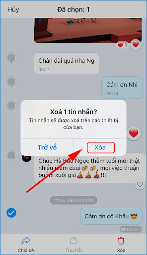 Cách thu hồi- xóa tin nhắn Zalo đã gửi hay đã xem trên điện thoại 4