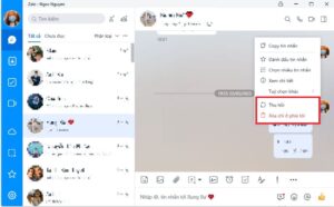 Cách thu hồi- xóa tin nhắn Zalo trên điện thoại và máy tính