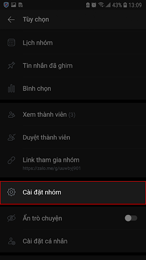 Cách xóa nhóm chat Zalo trên điện thoại 4