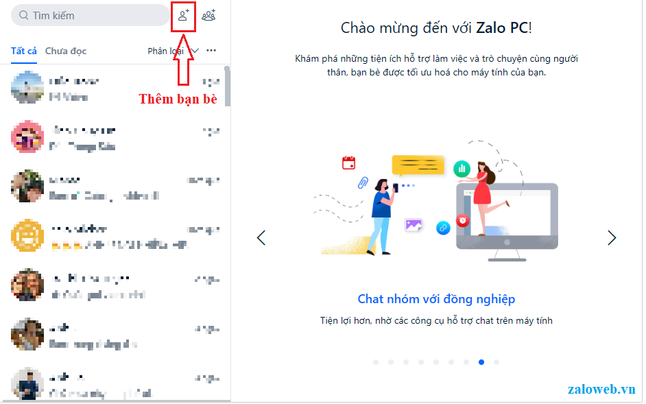 Hướng dẫn cách thêm bạn bè Zalo trên PC