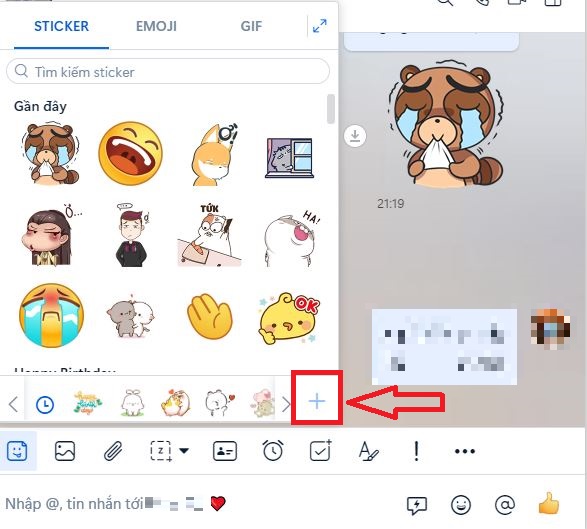 Cách Tải Sticker Zalo 1