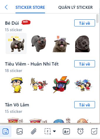 Cách Tải Sticker Zalo 2