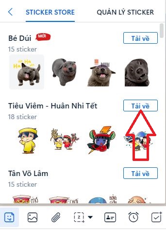 Cách Tải Sticker Zalo 3