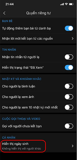 Cách hiện - ẩn ngày tháng năm sinh trên Zalo đơn giản 4