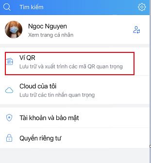 Cách lưu chứng nhận tiêm vắc-xin trên ví QR Zalo bằng điện thoại 2