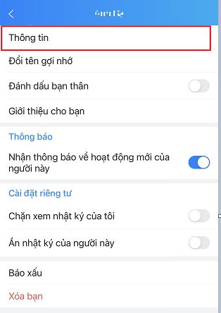 Cách xem số điện thoại trên Zalo của bạn bè 5