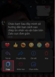 Cách copy tin nhắn trên Zalo nhanh chóng và dễ dàng 2