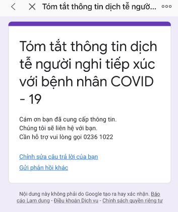 Cách khai báo y tế F1-F2 ở Đà Nẵng trên Zalo qua tổng đài 1022 8