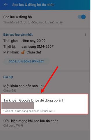 Cách lưu ảnh từ Zalo lên Google Drive trên Android nhanh chóng 4