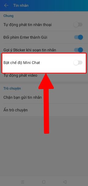 Cách tắt mini chat trên Zalo (tắt bong bóng chat Zalo) 4