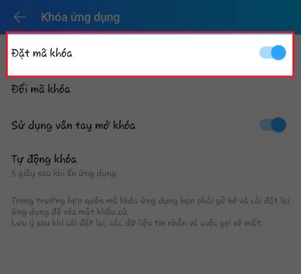 Cách xóa Mã khóa Zalo nhanh chóng nhất 5