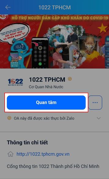 Hướng dẫn gửi yêu cầu hỗ trợ trên Zalo bằng tin nhắn đến cổng 1022 3