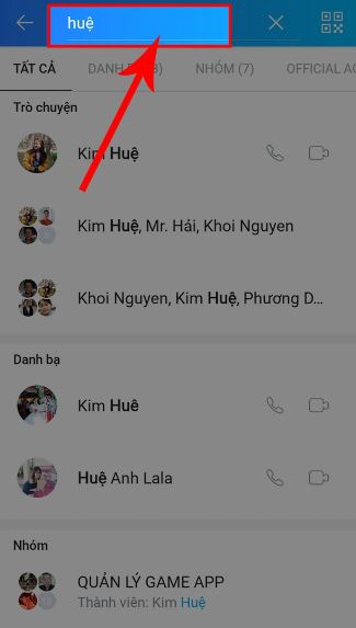 Cách tìm nhóm trên Zalo khi bạn quên tên nhóm 1