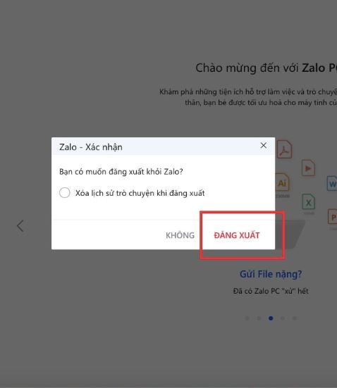 Cách đăng xuất Zalo web trên máy tính nhanh chóng 3