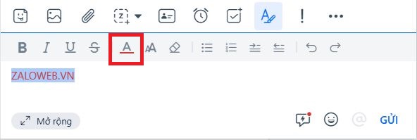 Cách đổi kiểu chữ trên Zalo máy tính như in đậm, in nghiêng hoặc gạch chân nhanh chóng 6