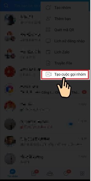 Cách gọi video nhóm trên Zalo điện thoại 2