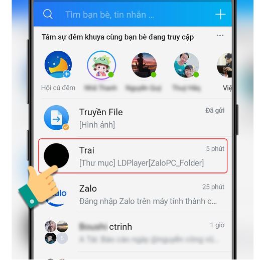 Cách gửi file qua Zalo trên điện thoại 2