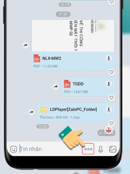 Cách gửi file qua Zalo trên điện thoại 3
