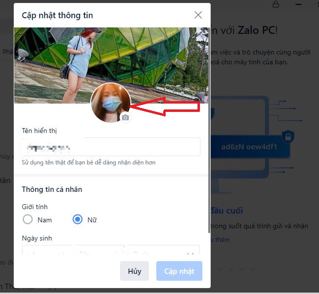 Cách để thay đổi ảnh bìa Zalo trên máy tính như thế nào 9