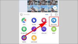 Cách chia sẻ danh thiếp trên zalo