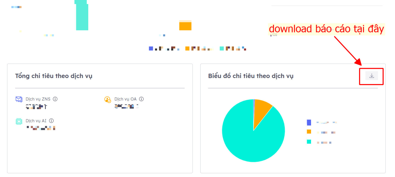 2 cách xem lại báo cáo chi tiêu dịch vụ ZNS