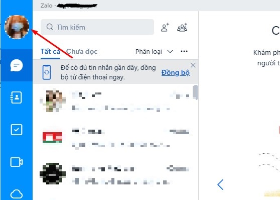 cách đổi ảnh đại diện zalo trên máy tính 1