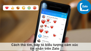 cách thả tim và thu hồi thả tim trên zalo