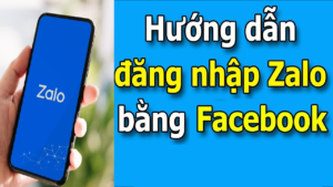 Hướng dẫn đăng nhập Zalo bằng facebook cực dễ