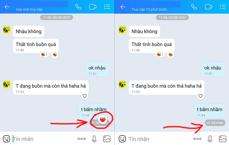 tắt tính năng thả emoji trên khung tin nhắn chat zalo