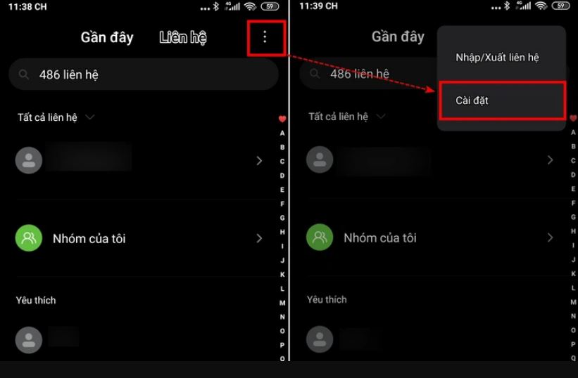 Đồng bộ danh bạ trên điện thoại hệ điều hành Android 3