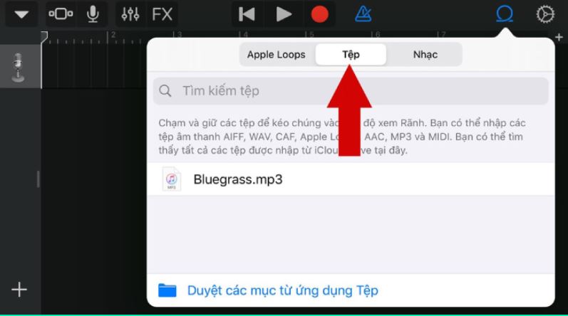 Cài nhạc chuông điện thoại iPhone bằng ứng dụng GarageBand  4