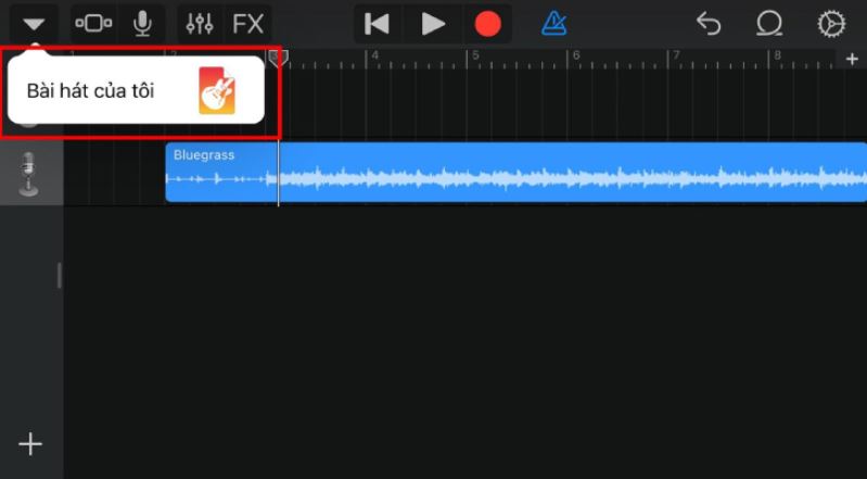 Cài nhạc chuông điện thoại iPhone bằng ứng dụng GarageBand 7