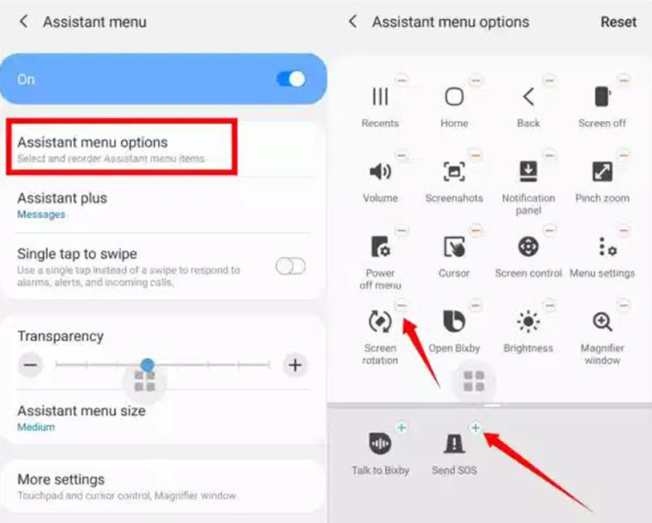 Chụp màn hình điện thoại Android bằng Assistant Menu 2