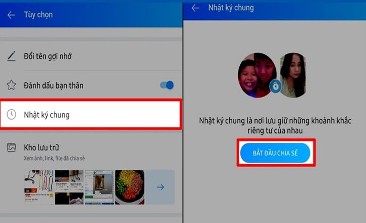 Tính năng chia sẻ nhật ký chung trên Zalo 2