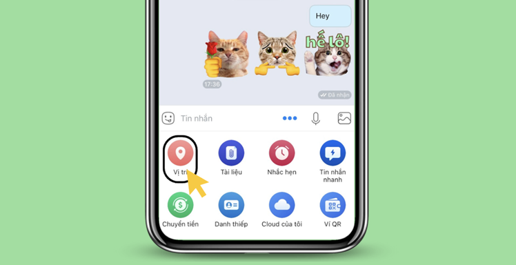 Cách định vị số điện thoại qua Zalo bằng tính năng chia sẻ vị trí 5