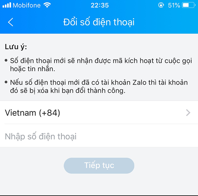 Cách đổi số điện thoại trên smartphone 4