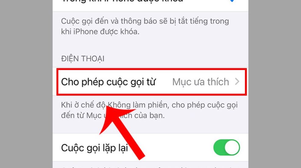 Chặn cuộc gọi trên điện thoại bằng tính năng không làm phiền 2