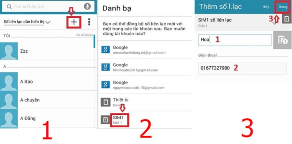 Cách thêm số điện thoại vào danh bạ trên Android, iPhone