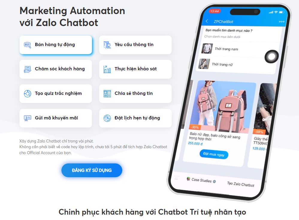 Hướng dẫn cách tạo Chatbot trên Zalo cho người mới