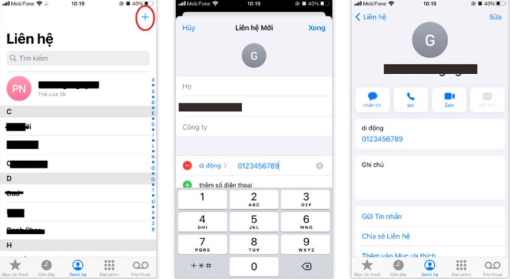 Cách thêm số điện thoại vào danh bạ trên Android, iPhone