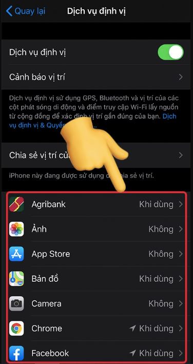 Hướng dẫn sử dụng định vị trên iPhone siêu đơn giản