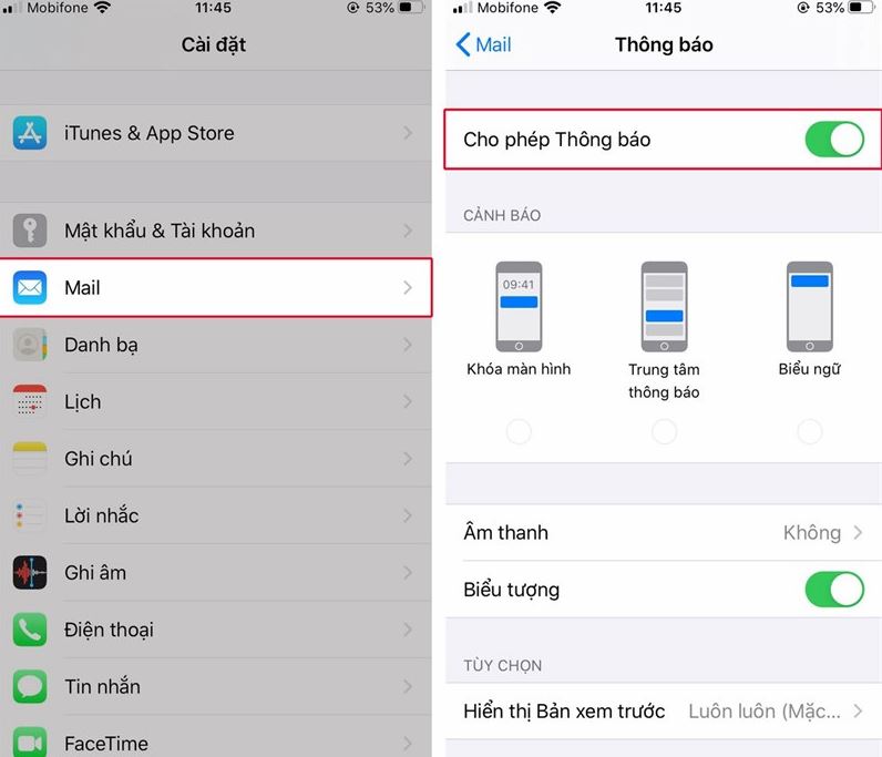 Cách tắt thông báo ứng dụng trên điện thoại iPhone, Android