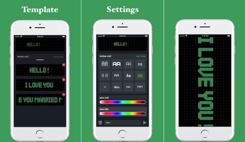 Cách làm chữ chạy trên điện thoại iPhone, Android