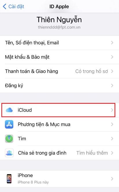 Hướng dẫn cách đồng bộ tin nhắn lên iCloud trên iPhone