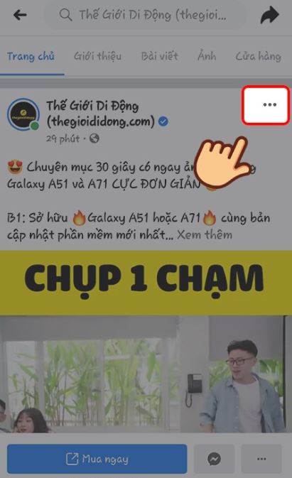 Hướng dẫn sao chép đường link bài viết, trang cá nhân trên Facebook