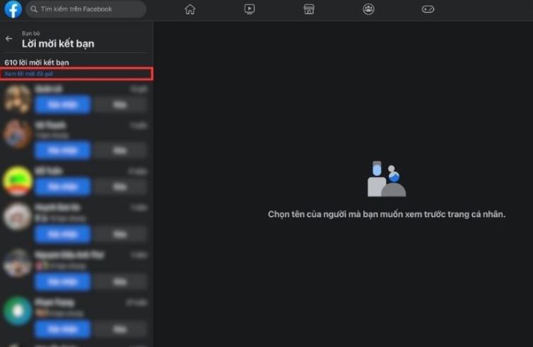 Hướng dẫn cách xem lại lời mời kết bạn trên Facebook